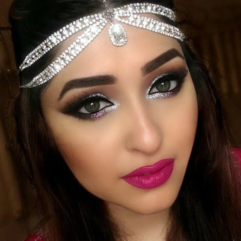 تاج جبين مرصّع بالكريستال – تصميم ملكي فاخر