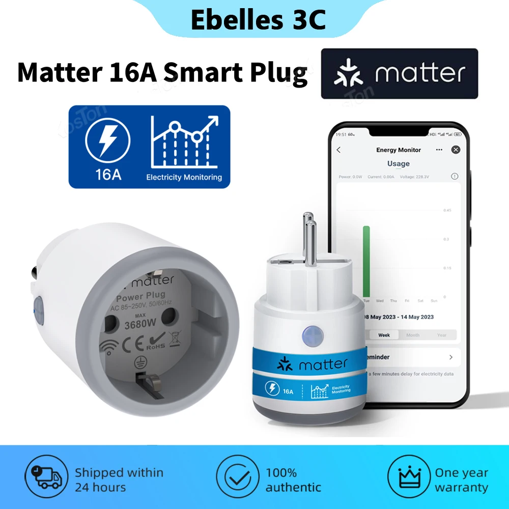 Matter-16A-Wifi-Smart-Plug-Tuya-Smar-Socket-with-Power-Monitor-Home ...