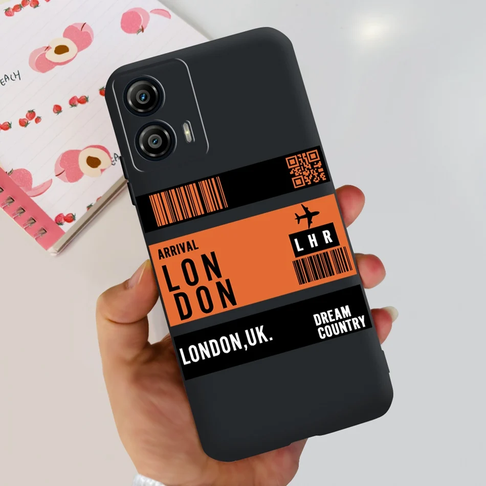 Stylish Pattern Soft TPU Shockproof Black Silicone Phone Case