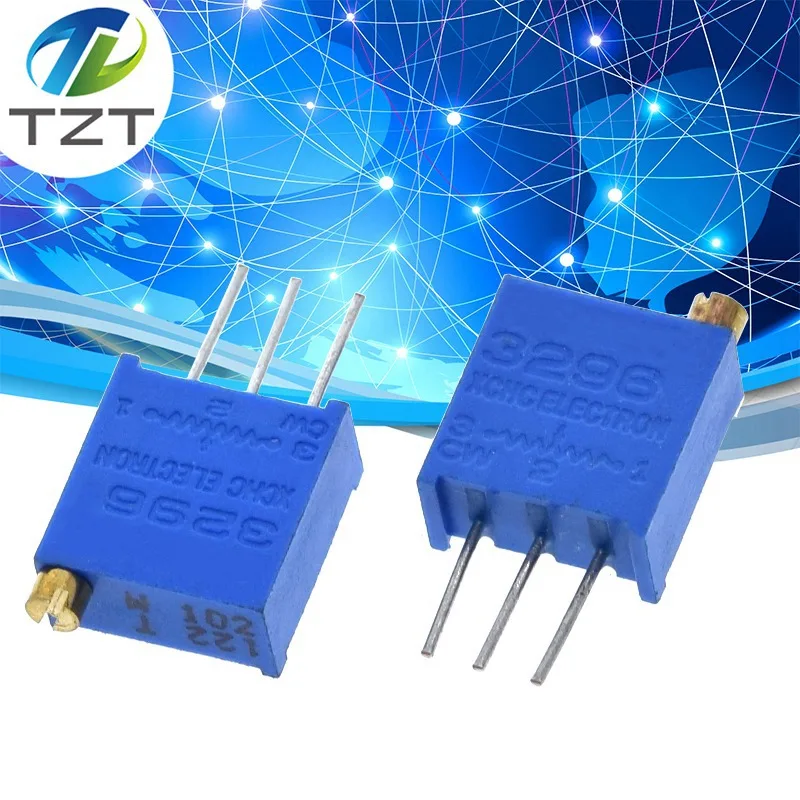 Trimmer Potentiometer 10pcs 3296W 3296 50 100 200 500 ohm 1K 2K 5K 10K 20K 50K 100K 200K 500K 1M ohm 103 100R 200R 500R Trimpot Trimmer Potentiometer