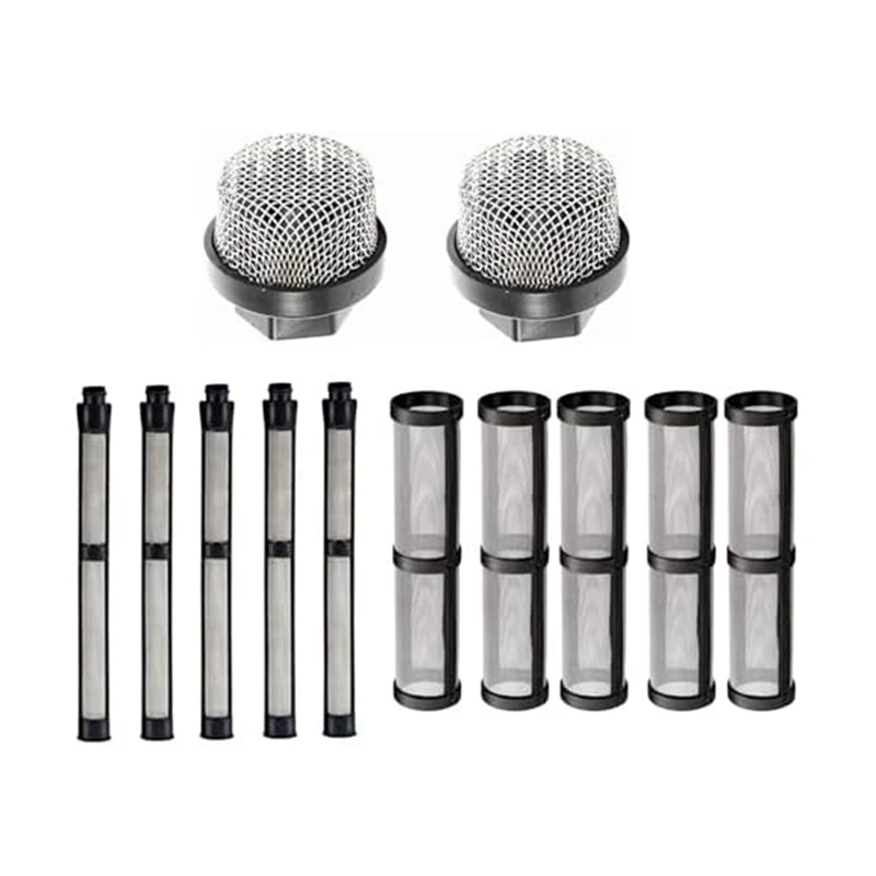 Set Schermo Filtro Spray Airless 246385 246384 287032 Nero Per Spruzzatori Graco 390 395 490 495 595 3400