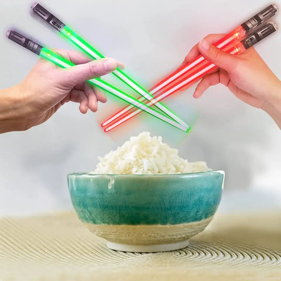 Baguettes chinoises en forme de sabre laser Star Wars