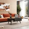 Wood Lift Top Coffee Table with Hidden Compartment and Adjustable Storage Shelf, Lift Tabletop Dining Coffee Tables 2