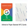 Google Review French Italian English Language NFC Card Simple with Google review Waterproof Durable 4