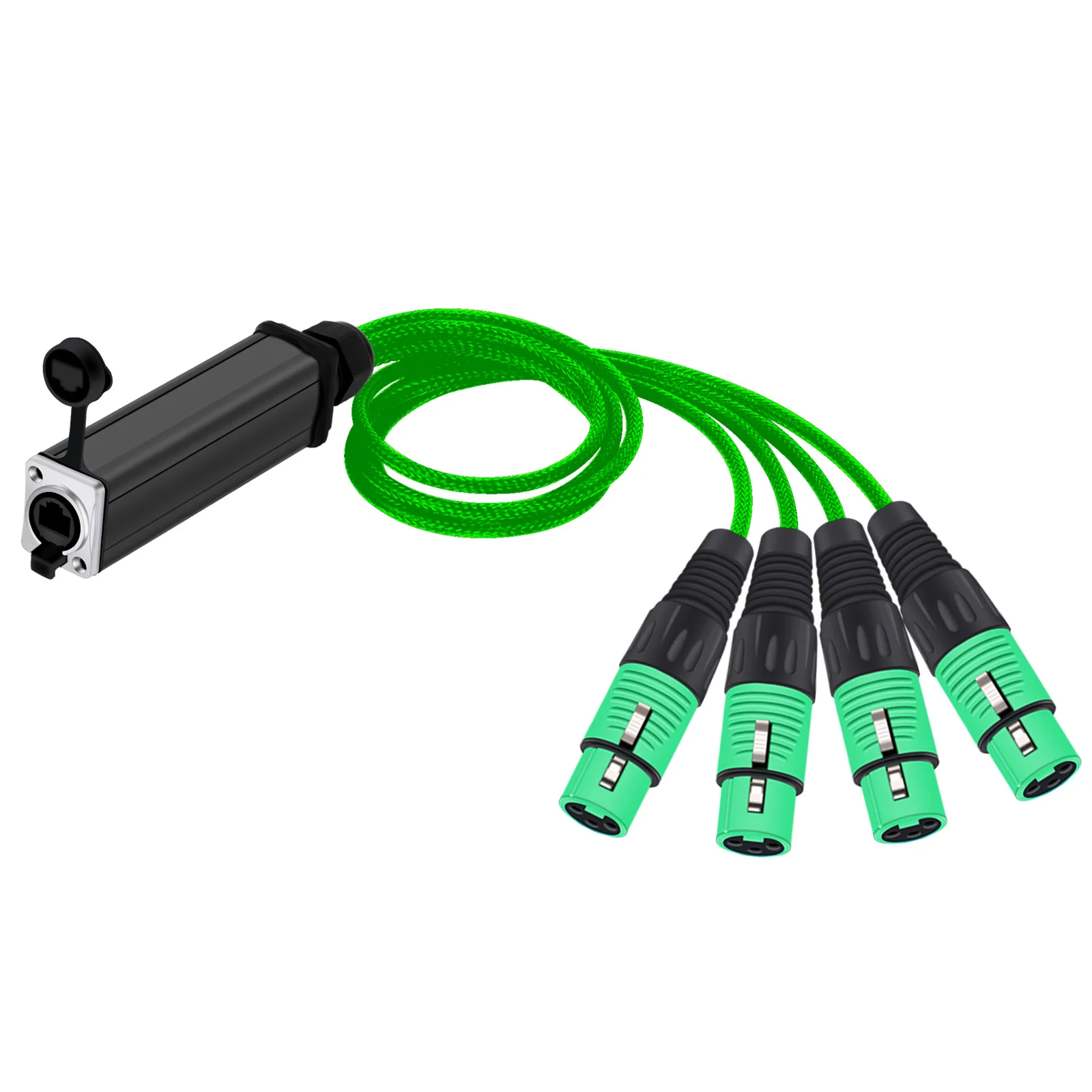 áudio 4 canais, 3Pin XLR Extender, uso