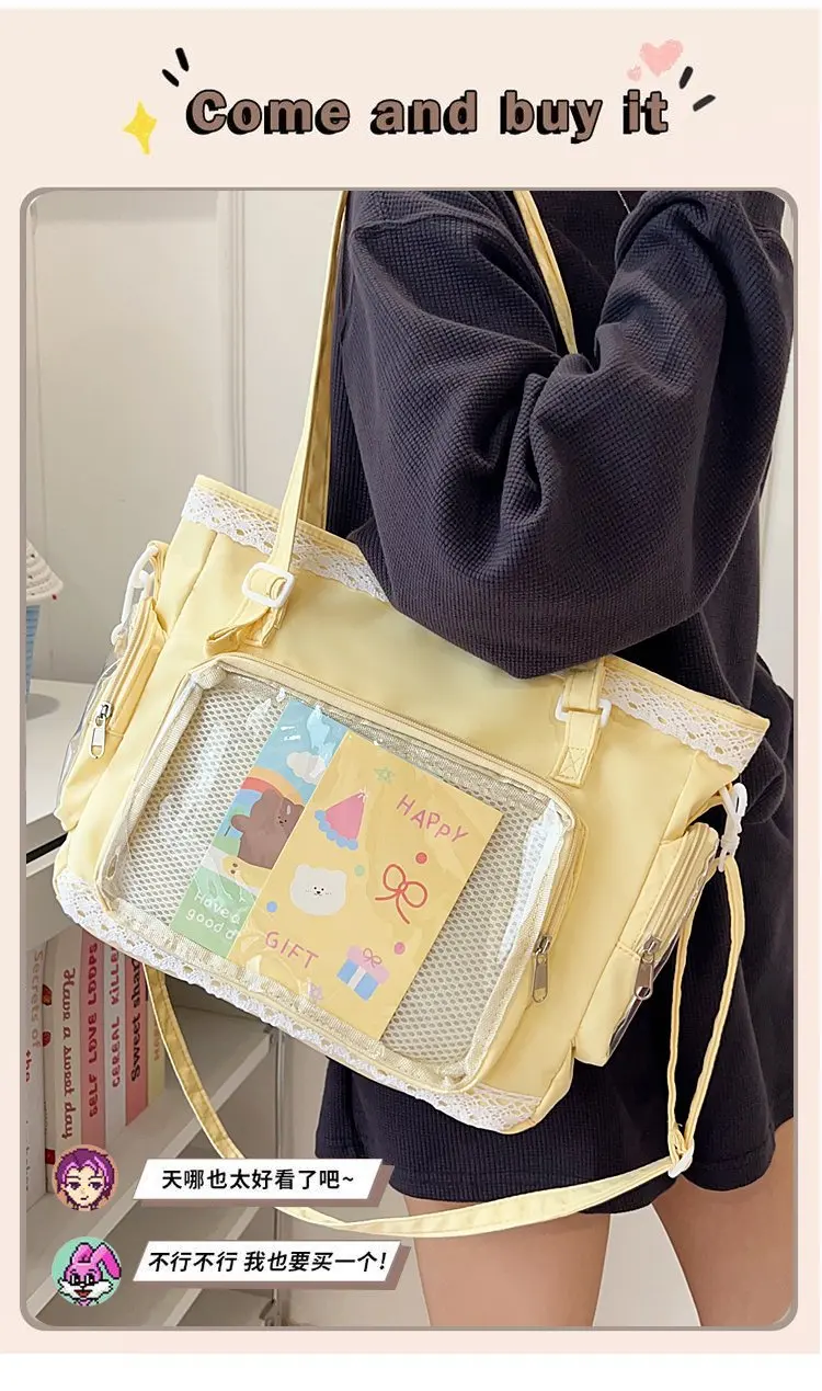 Ballet Girl Large Appetite Itabag Japanese Two-Dimension Single Shoulder Crossbody Bag Gift For Friends Women'S Handbag S246e3bf224414260a3d9942c43e07d96i