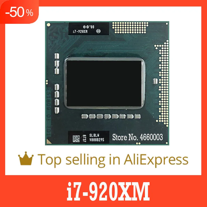 40%off i7-920XM i7 920XM 2.0 GHz Quad-Core Eight-Thread CPU Processor 8M 55W Socket G1 / rPGA988A Original Version | Компьютеры и офис