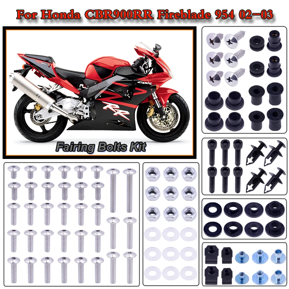 ForHondaCBR900RRFireblade95420022003MotorcycleStainless