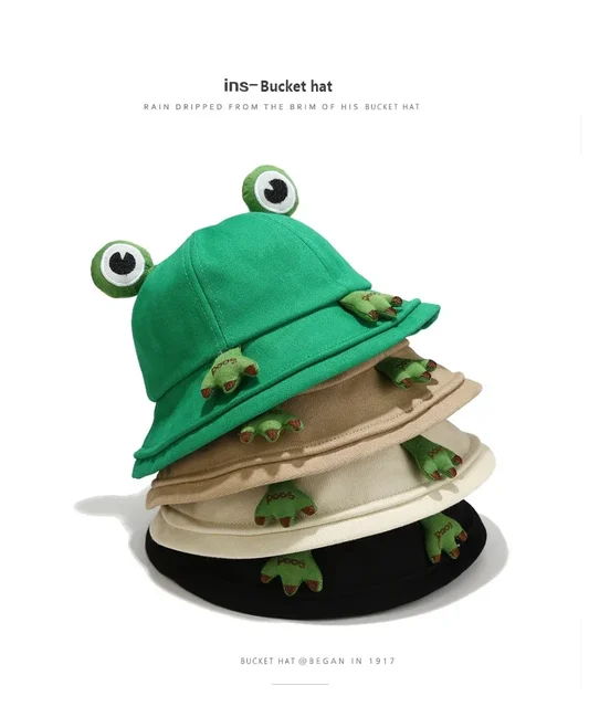 Panama Hats Aliexpress Frog Bucket Hat Children Frog Bucket Hat