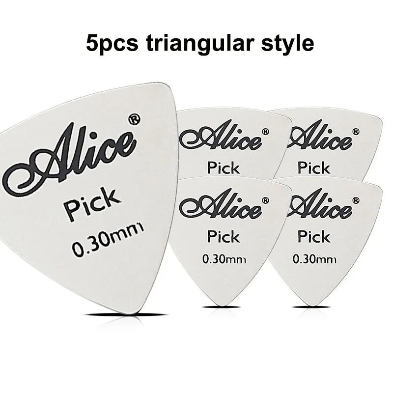 5Pcs/10Pcs Alice Metall Gitarre Picks Langlebig Professionelle Bass Ukulele Gitarre Picks Elektrische Guitarra Accesorios – Detail 3