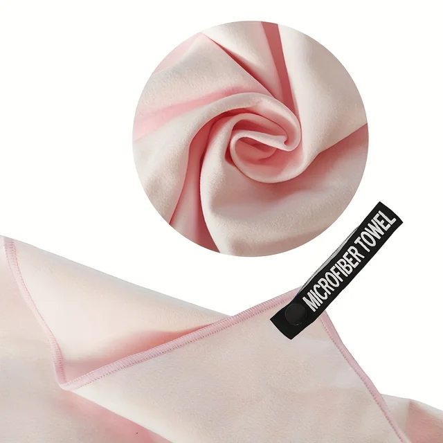 Outdoor Sports Soft Quick Dry Towel Pink Microfibre Swimming Running Sports Accessories Beach Towel Can be used for fitness 3