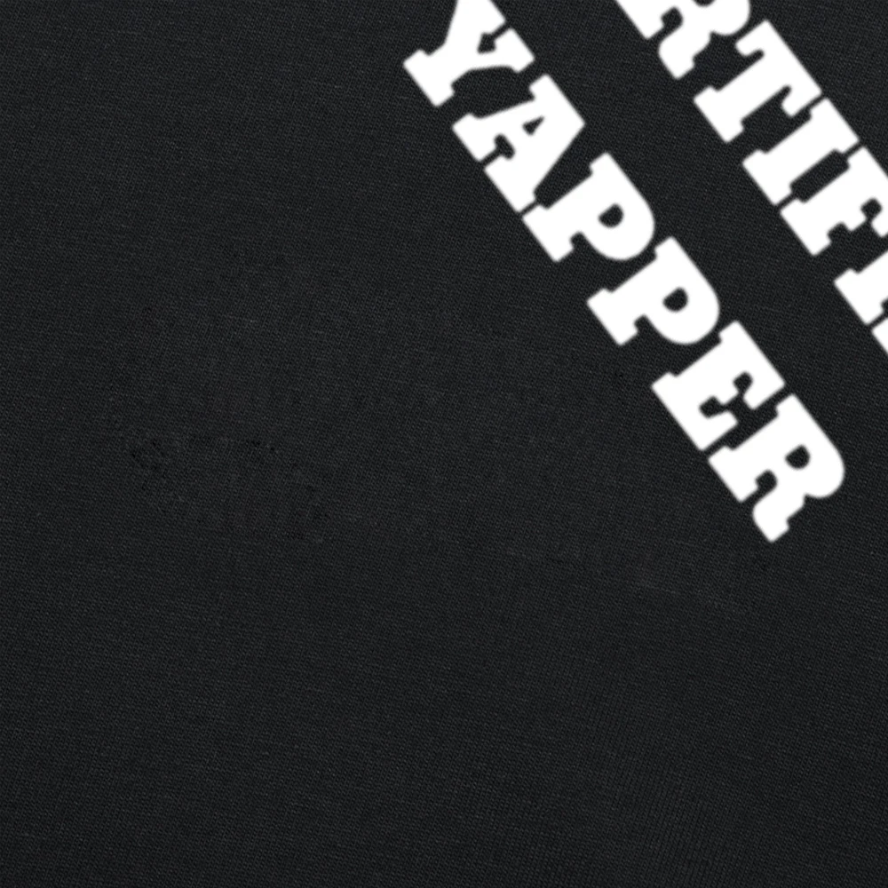 Zertifiziertes Yapper T-Shirt lustiges Gähnen Humor y2k Kurzarm 100% Baumwolle weich atmungsaktiv Unisex O-Neck T-Shirt EU-Größe – Detail 4