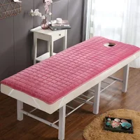Thickened Crystal Velvet Bed Mattress for Beauty Salon, Barber Shop, Anti-slip, Massage SPA Bed Cover with/no Hole 1