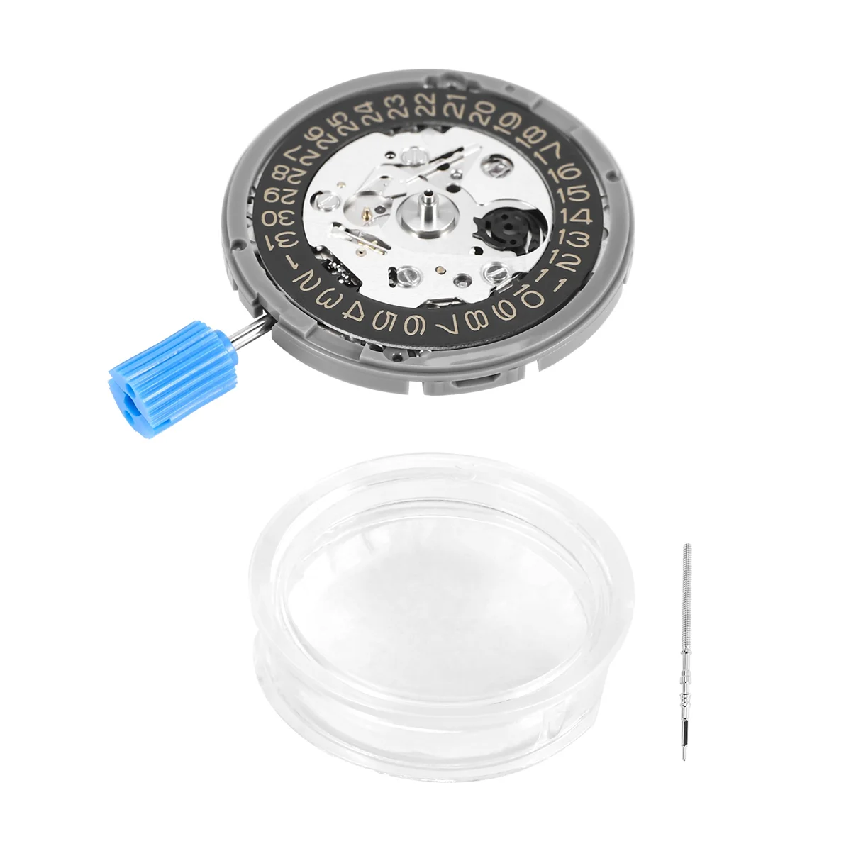 Per Seiko Japan Nh35A Movimento Meccanico Dell'Orologio 24 Gioielli Meccanismo Automatico Nh35 3.8 In Punto Oro