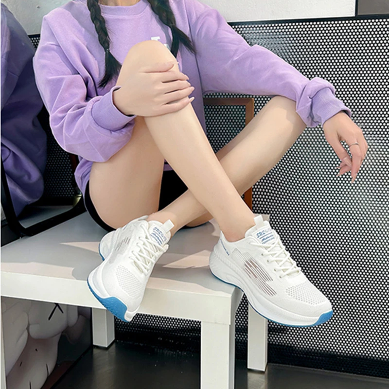 New Women Sneakers Breathable Casual Shoes Woman Flats Platform Shoes Lightweight Sport Shoes Ladies Sneakers Running Shoes