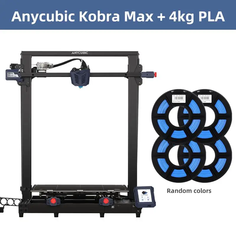 

New 3D Printer MAX 400*400*450mm Large Printing Size FDM 3D Printers with Double Z-axis Auto-leveling Direct Extruder