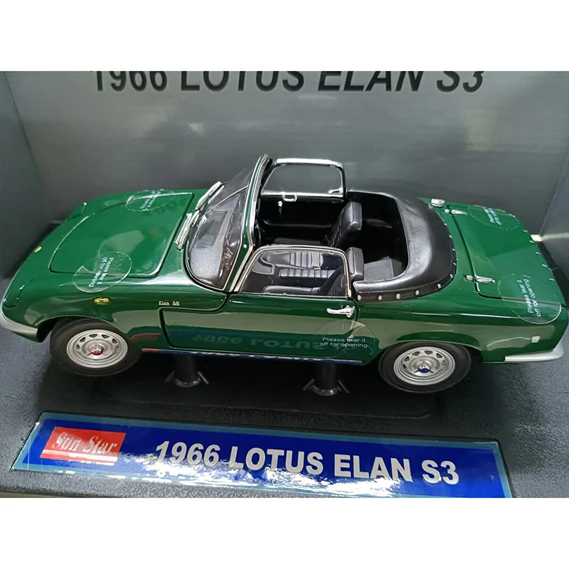 Diecast 1:18 Scale 1966 Elan Se Convertible Car Model Alloy