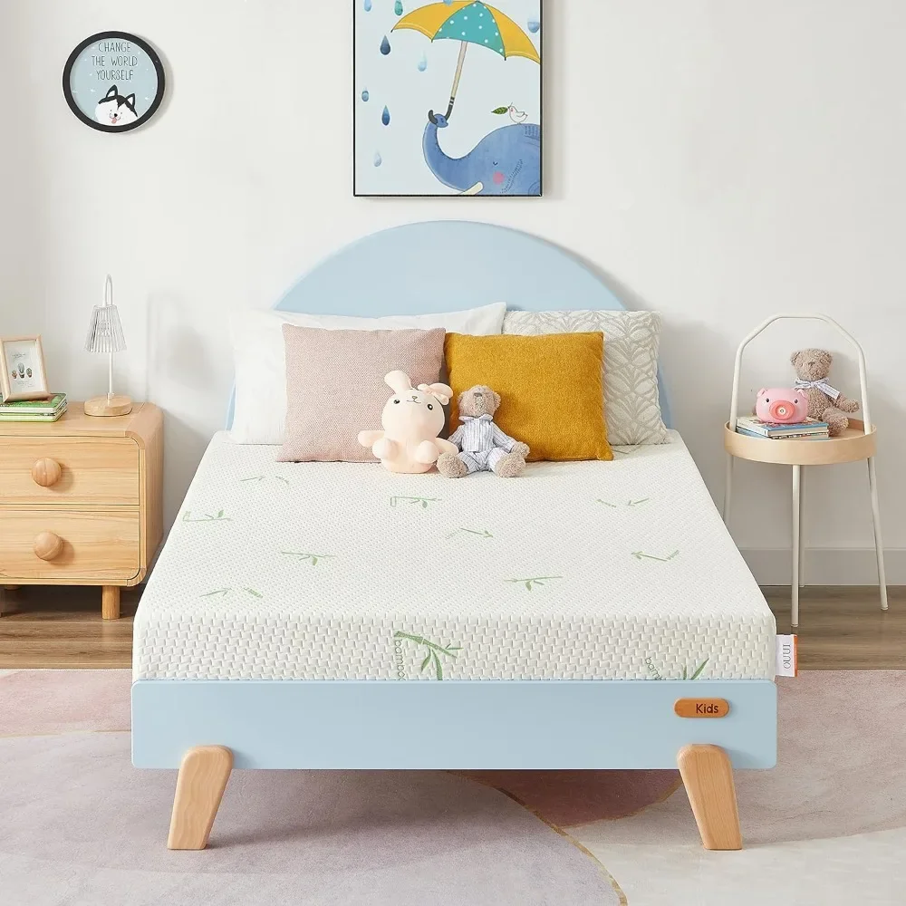 

Twin Mattress, 5 Inch Memory Foam Mattress in a Box for Kids with Breathable Bamboo Cover