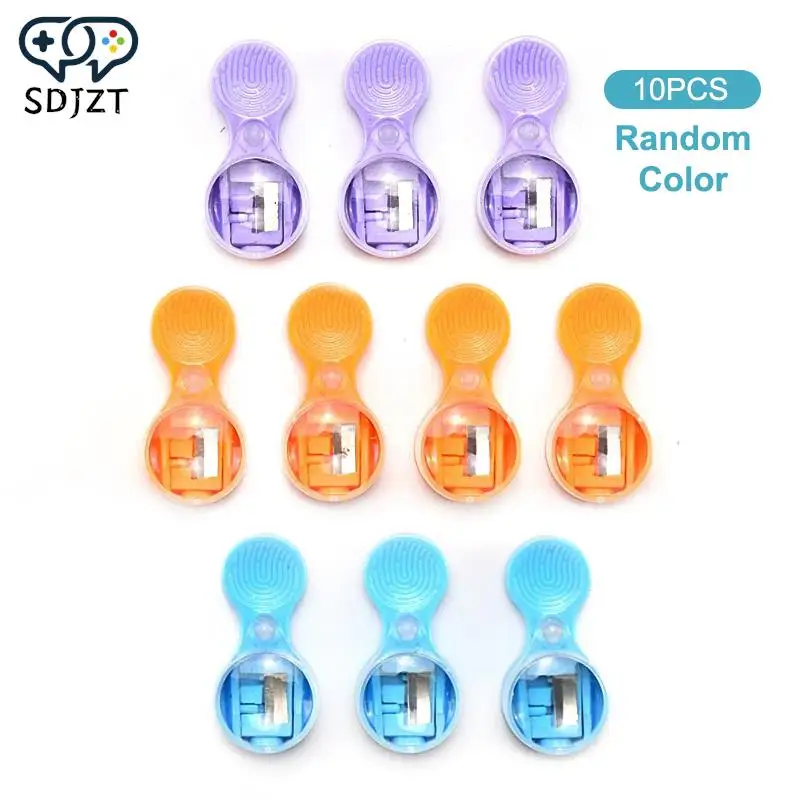 

10 Pcs Cute Pocket Student Pencil Sharpener Mini 2.0 Thick Lead Core Pencil Sharpener Leads Portable Sharpener School Supplies