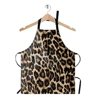 Leopard Skin Aprons for Women with Pockets Cooking, Baking, Kitchen, Chef, Men's Apron 2