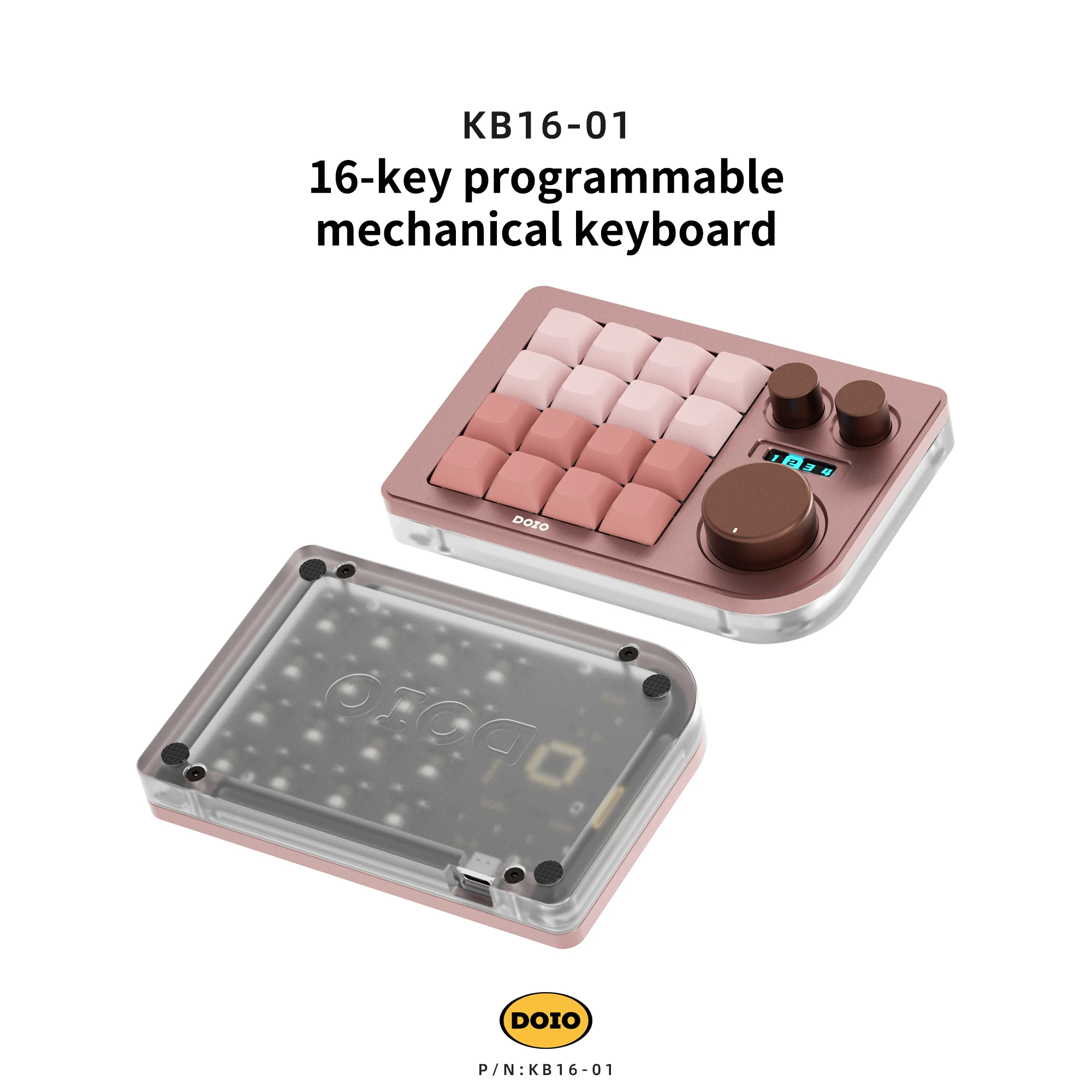 Doio kb16 megalodon Dreifach knopf Makro pad - AliExpress