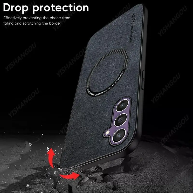 Premium Sheepskin Magnetic Leather Phone Case