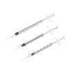 5Pcs 0.3/0.5/1ML Disposable Plastic Veterinary Syringe Orange Cap Sterile Insulin Syringe With Needles For Pet Farm Animal 3