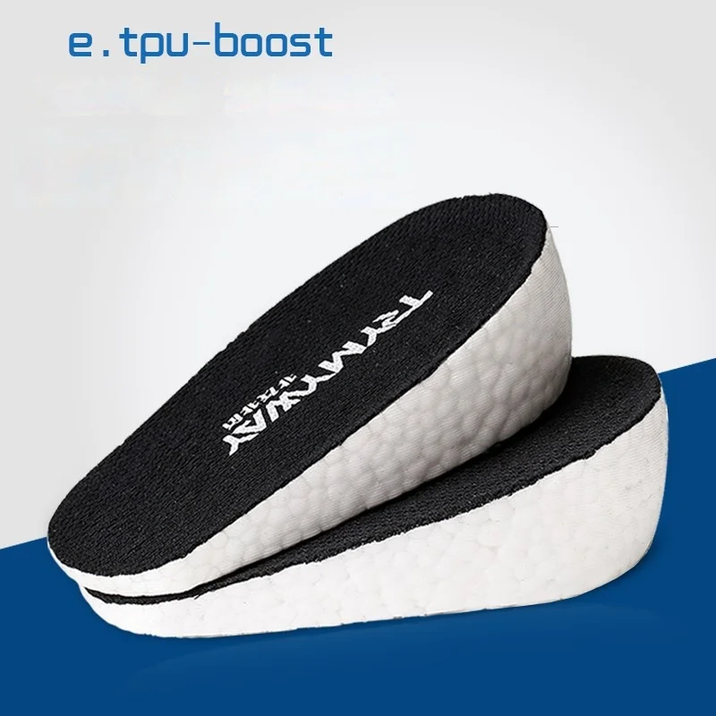 보이지 않는 깔창 여성용 Etpu 부스트 깔창 남성용 가죽 신발 컨버스 미끄럼 방지 힐 하프 패드 실리콘