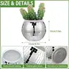 Mini Disco Ball Flower Pot Disco Ball Flower Vase Disco Planter Disco Ball Plant Holder Disco Planter Silver Mirror Glass Decor 5