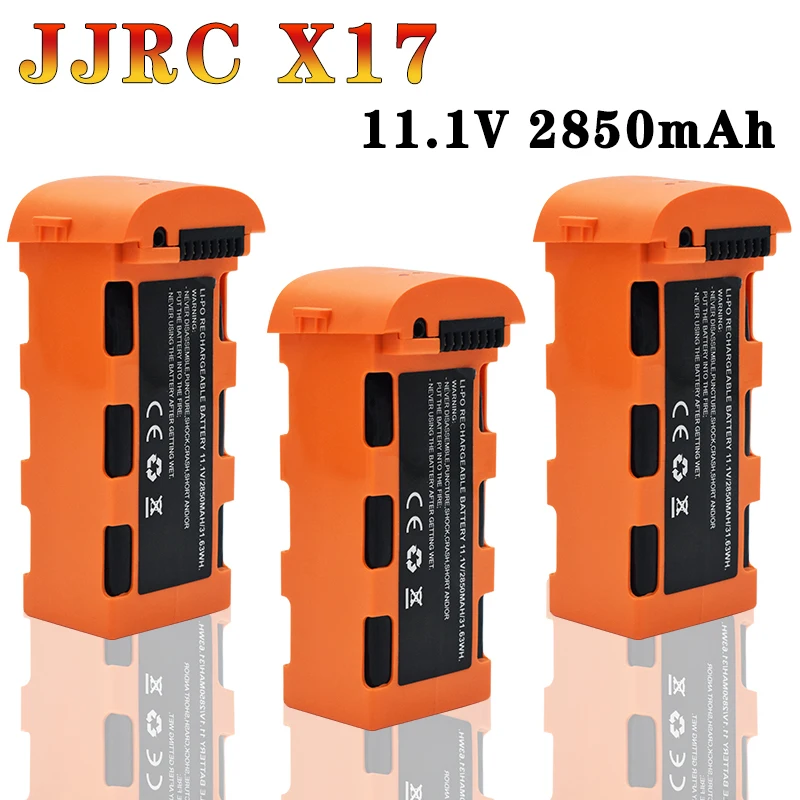 Батарея для дрона JJRC X17 11,1 В 2850 мАч для 8811 8811Pro ICAT6 GPS RC Квадрокоптер запасные части Аксессуары литий-полимерный аккумулятор для дрона