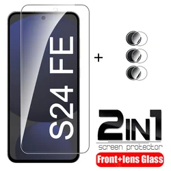 Premium 2-in-1 Geharde Glazen Camera Film & Schermbeschermer voor Samsung Galaxy S24 FE
