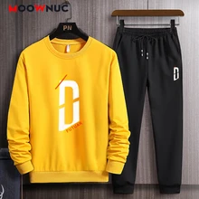 

Hoodie+ Pant 2022 Sportswear Men's Casual Sets New Spring Fashion Male Tracksuits Jogger Autumn Sweatshirt Hombre Fit MOOWNUC
