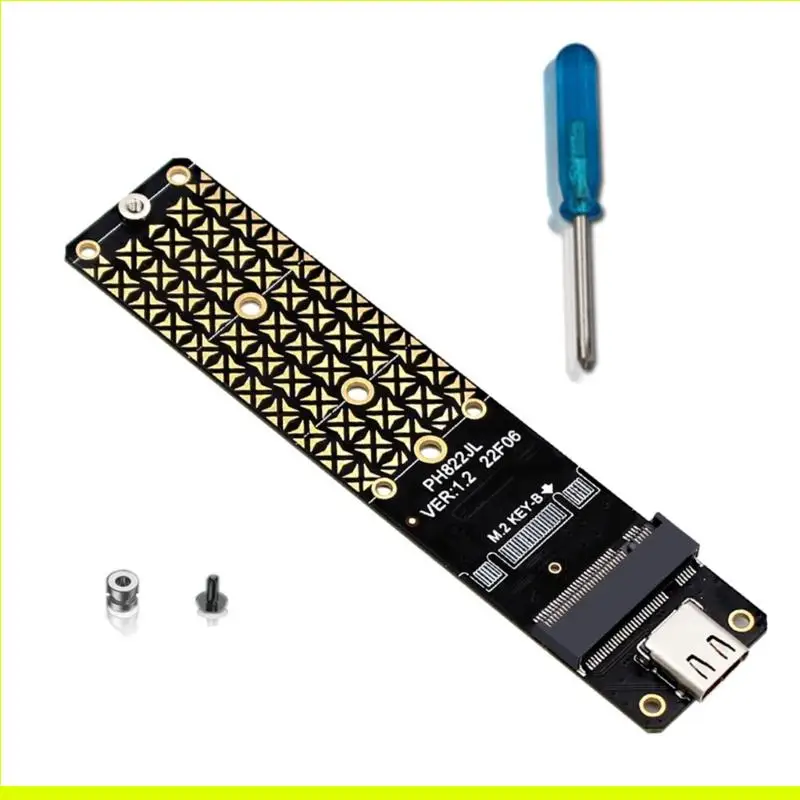 SZSU M.2 NVME USB 3.2 Adapter M.2 B Key 10Gbps Solid States Disk Type C Hard Drive Converters for 2230/2242/2260/2280