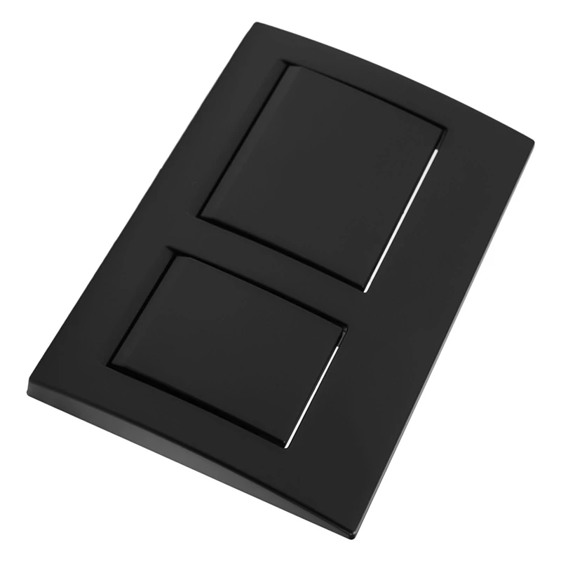 Toilet Push Plate for Geberit ALPHA 15 Chrome Dual Flush Plate Plastic Black Dual Flush Bathroom Parts