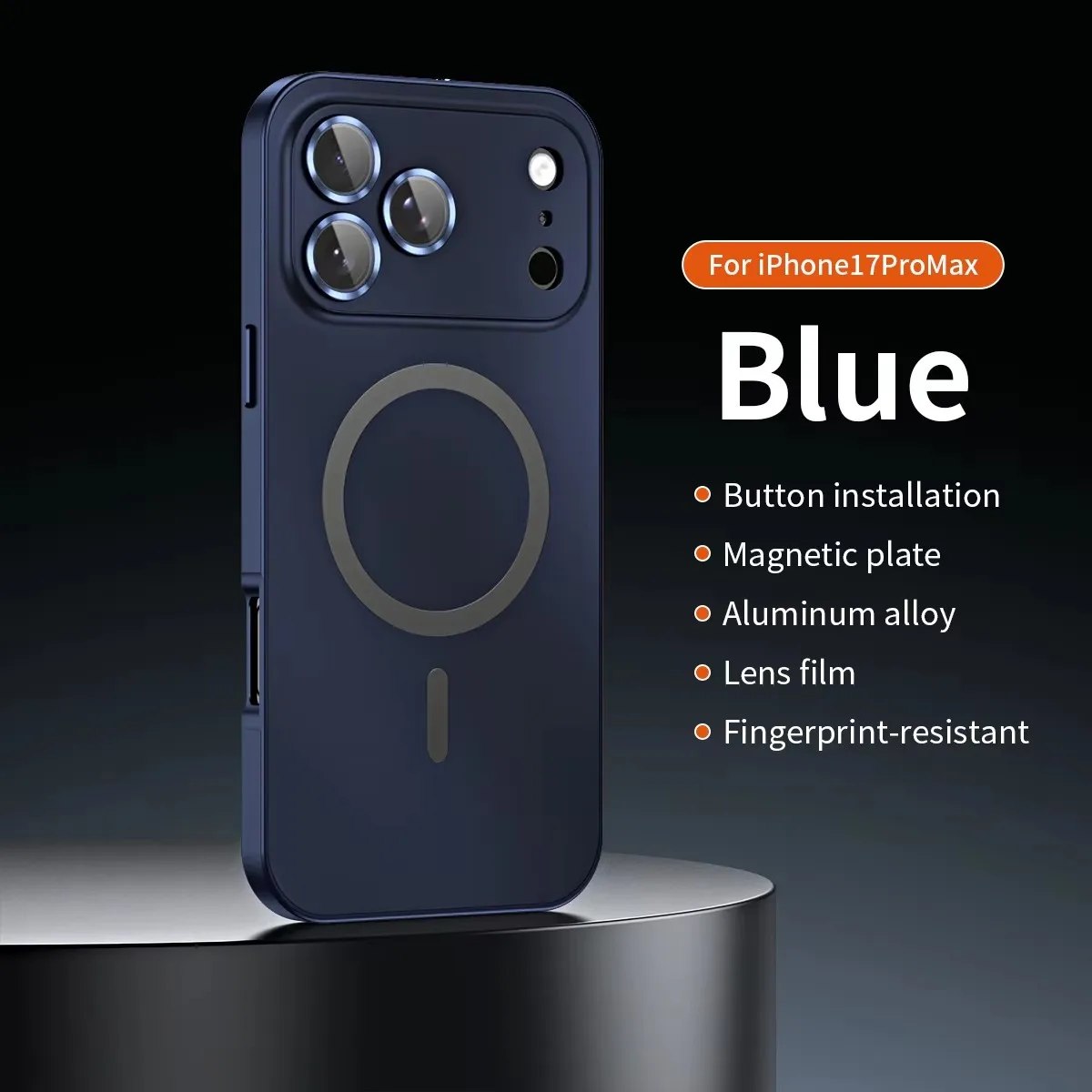 Luxurious Aluminum Magnetic Phone Case with Air Lens Glass Protection