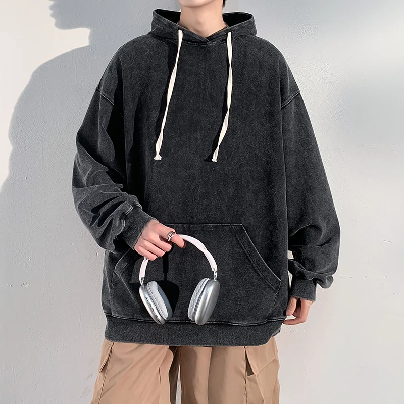 

Men's Thickened Sweatshirt Solid Colour Unisex Large Size 5XL Hoodie Fashion Classic Comfortable Top Versatile Pullover