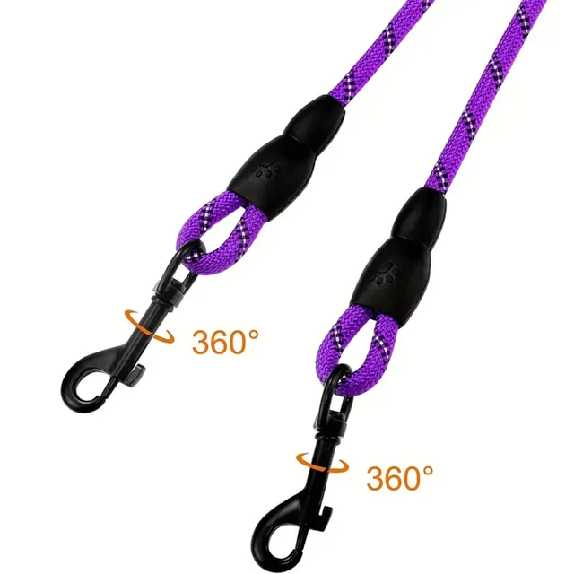 Dual Dog Leash - 360 Swivel No Tangle 3