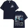 Rapper Myke Towers Graphic Print T-shirts Men Women Fashion Hip Hop Oversized O-Neck T Shirt Comfort Cotton Short Sleeve T-shirt 2