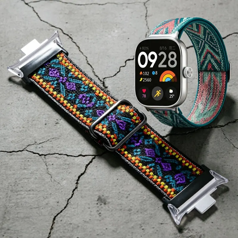 Elastic Nylon Braided Solo Loop Watch Band Replacement