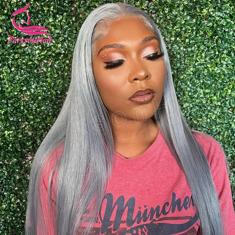 Human Hair Wig 613 Colored Grey Full Lace Wig Human Hair Body Wave HD Lace Frontal Body Wave Front 100% Human Hair Women