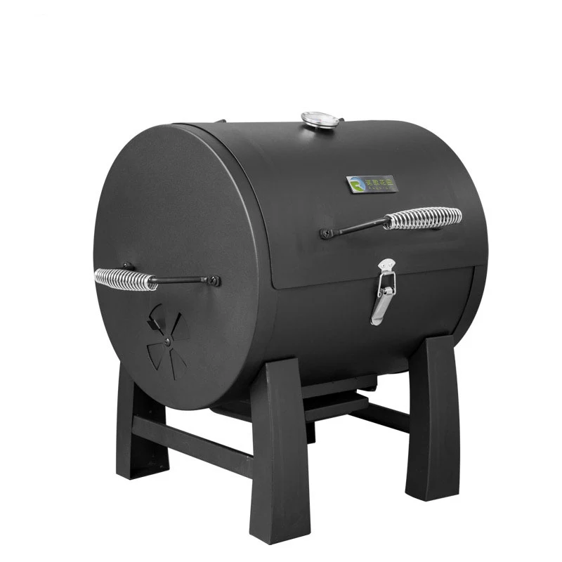 

round Small Oven Portable Outdoor Barbecue Stewed Barbecue Household Barbecue Grill Camping Oven for More than 5 People