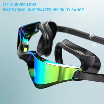 Professional Anti-Fog Leak Proof HD Swimming Goggles Water Glasses Men Women Adjustable Silicone Swim Eyewear 2