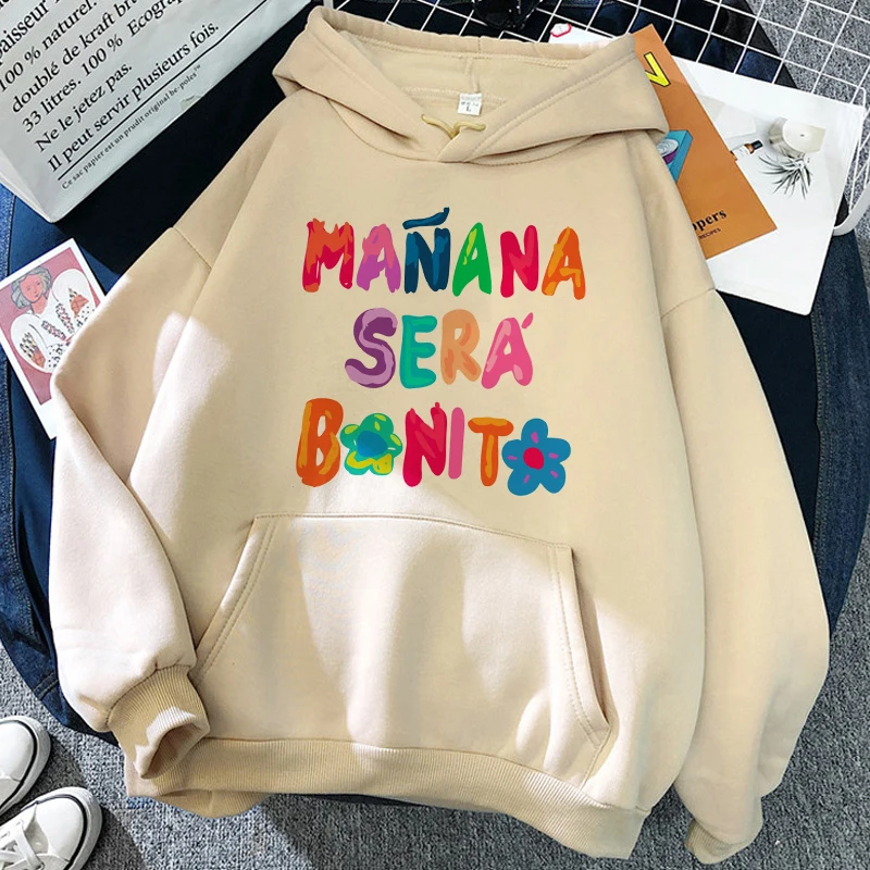 thumbnail image 1 of Sudadera con capucha de los años 90 para mujer, ropa de calle de moda gráfica, Manana, Sera Bonito, Bichota, Karol G, 1 of 3
