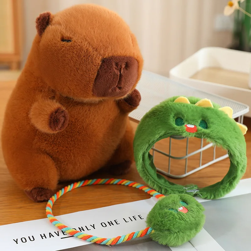 Dierlijke hoofdbanden voor meisjes, pluche Capybara Spa haarband - schattige pluche haarhoepel, brede hoofdband, spa make-up hoofdband voor vrouwen voor het wassen van het gezicht