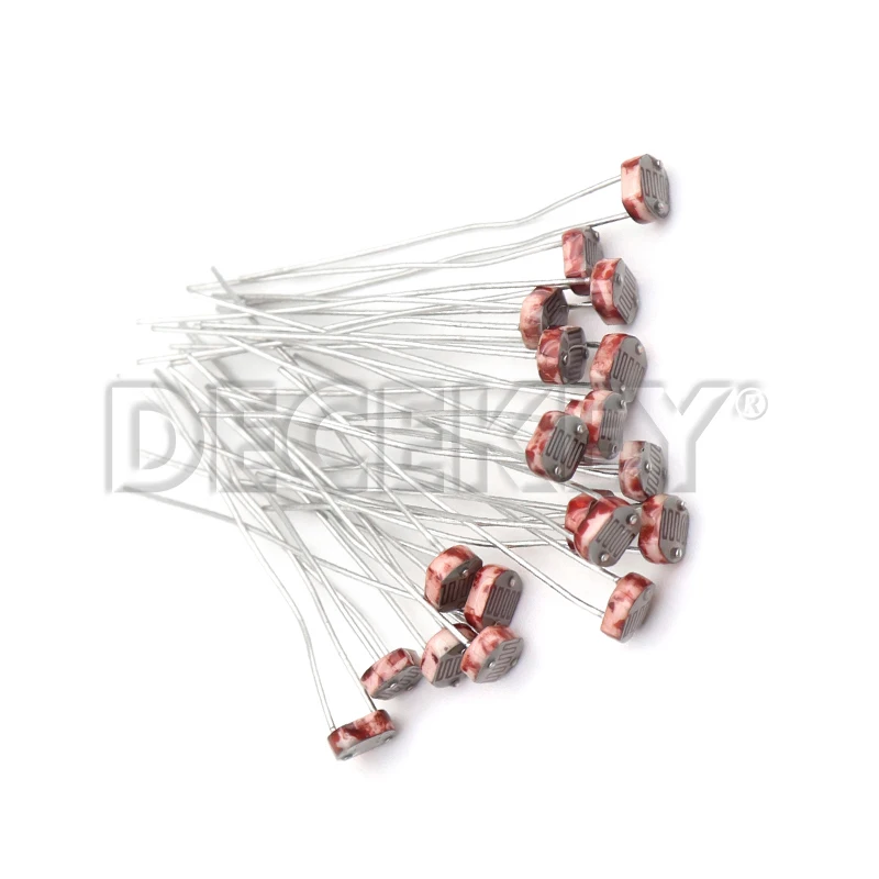 20PCS LDR Photo Light Sensitive Resistor 5528 GL5528 5537 5506 5516 5539 For Arduino DIY photo resistor light sensitive resistor