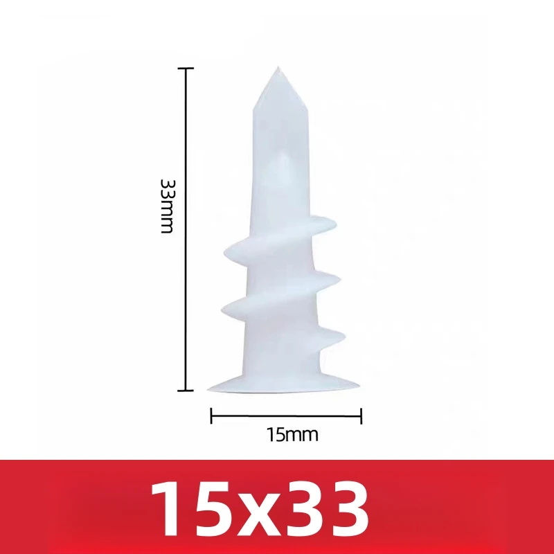 Drilling Drywall Anchor 20/50/100Pcs with Tapping Screw for Plasterboard Gypsum Hollow Cavity Wall Expansion Plug Plastic Nylon
