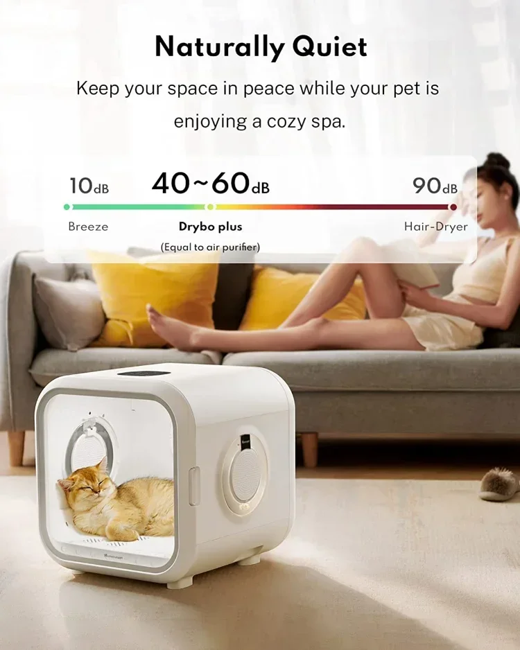 HOMERUN 50L 62L Pet Drying Box 900W 220V Automatic Hair Dryer for Cat Hair Blowing Machine Smart Small Dog Dryer