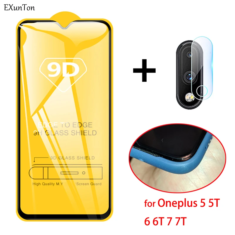 9d Tempered Glass For Oneplus 9 9r 8t 7 7t 6 6t 5 5t Black Edge Screen