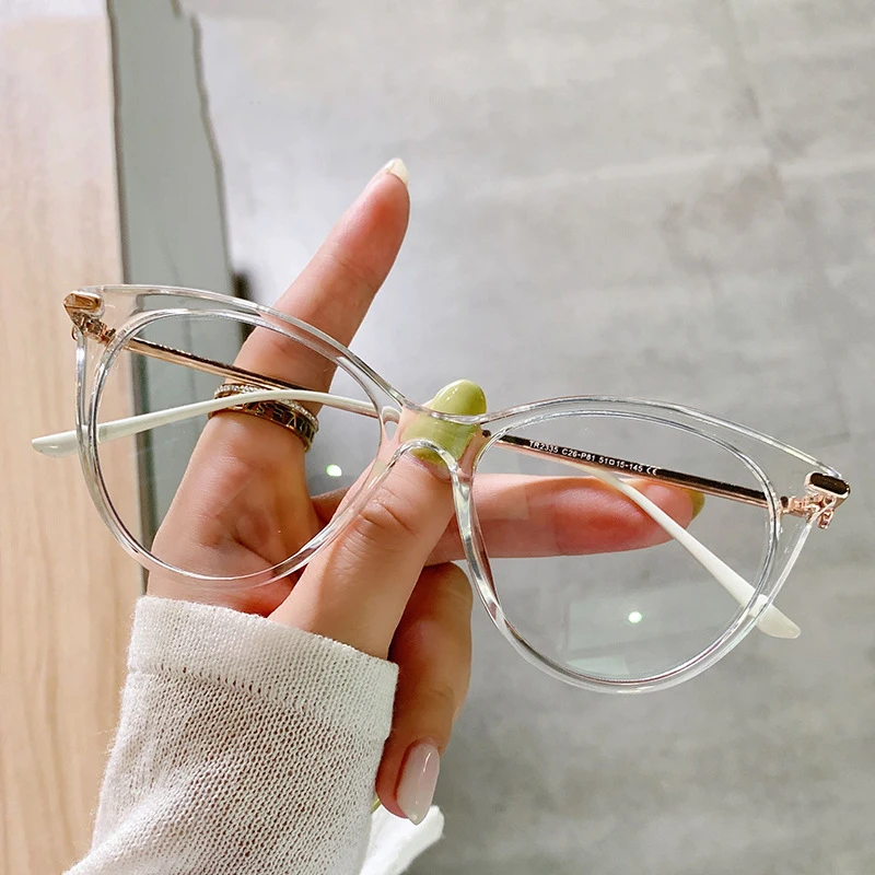 Eyewear Frames Women Cat Eye Glasses Frame Myopia Prescription