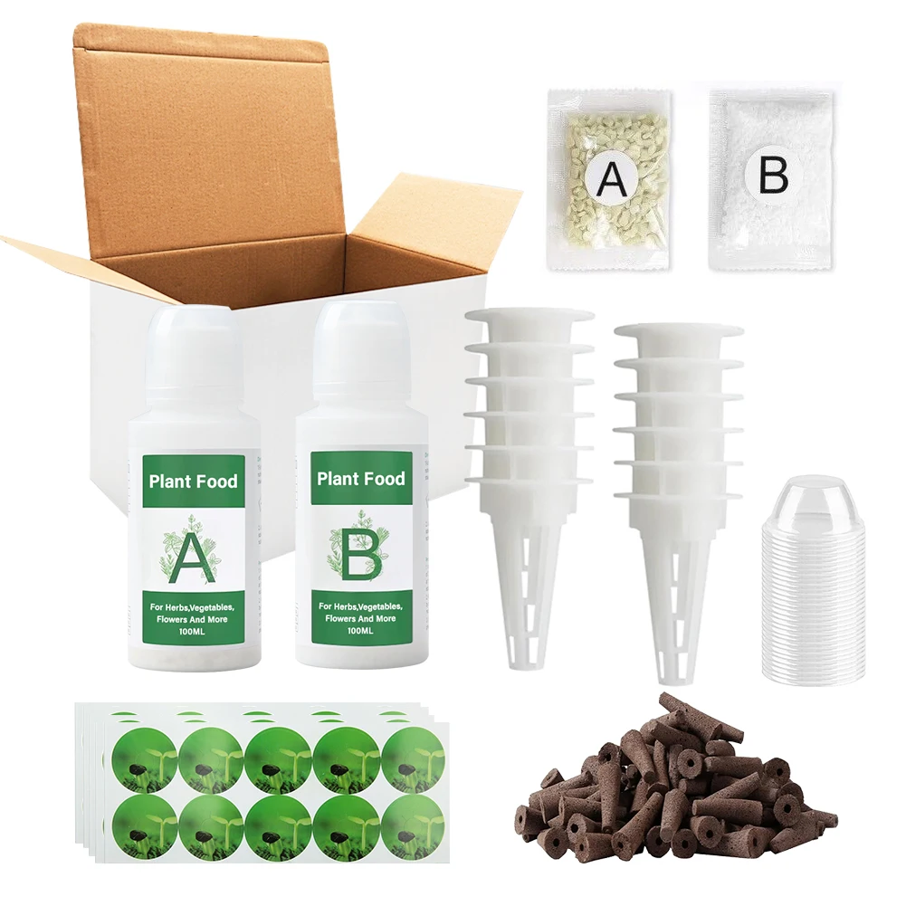 Indoor Hydroponic Growing Soil Cotton Hydroponics Solid AB Fertiliser Set Agricu